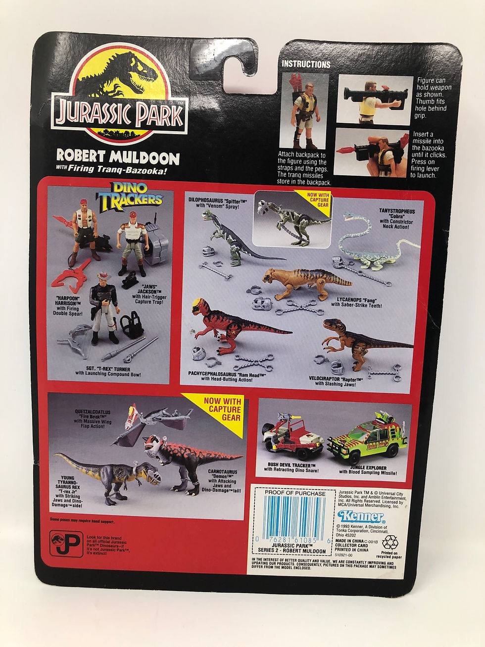 Thumbnail: Jurassic Park Robert Muldoon Series II 1993 Kenner