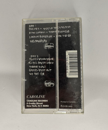 Misfits Evilive Cassette Tape (Untested) Caroline/Plan 9 Records