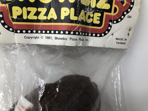 Rare Showbiz Pizza Place Billy Bob Plush Topeka Ks