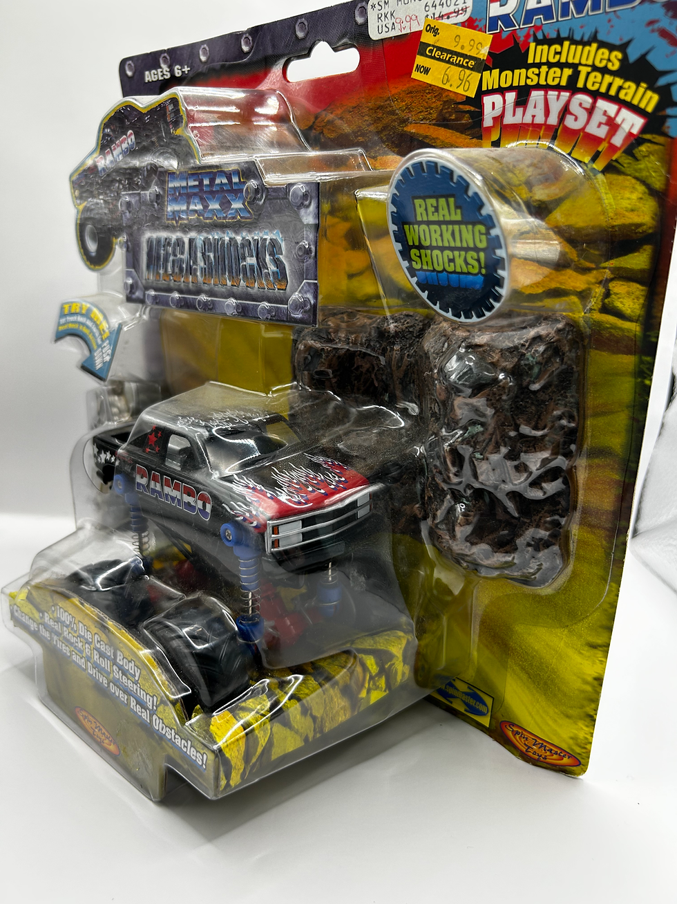Thumbnail: Metal Maxx Mega Shocks Monster Truck ‘Rambo’ Diecast SpinMaster Toys
