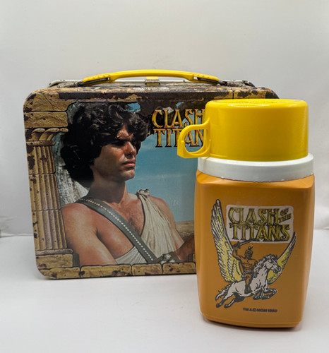 Vintage Clash of the Titans Lunchbox W/ Thermos | 1313Mockingbirdlane
