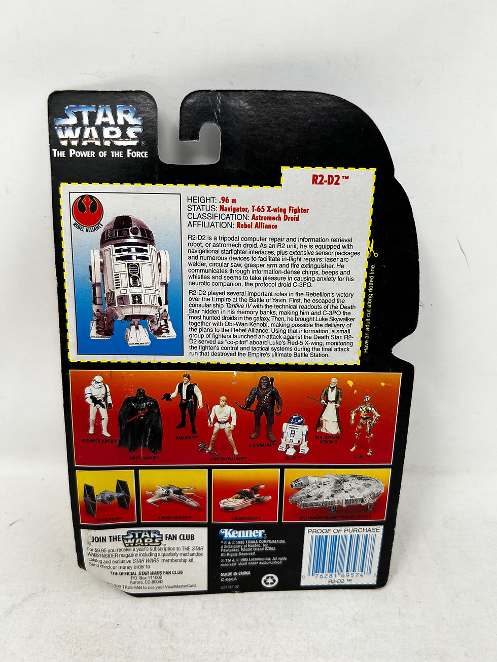 Thumbnail: Star Wars Power of the Force R2D2 *signed by Kenny Baker