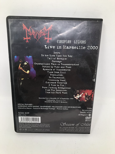 Mayhem Live in Marseille Signed DVD | 1313Mockingbirdlane
