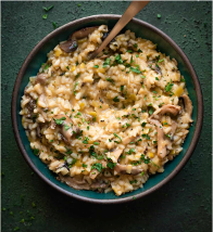 Creamy mushroom risotto