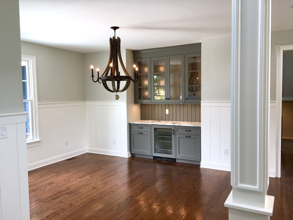 Dining Room with Custom Built-In