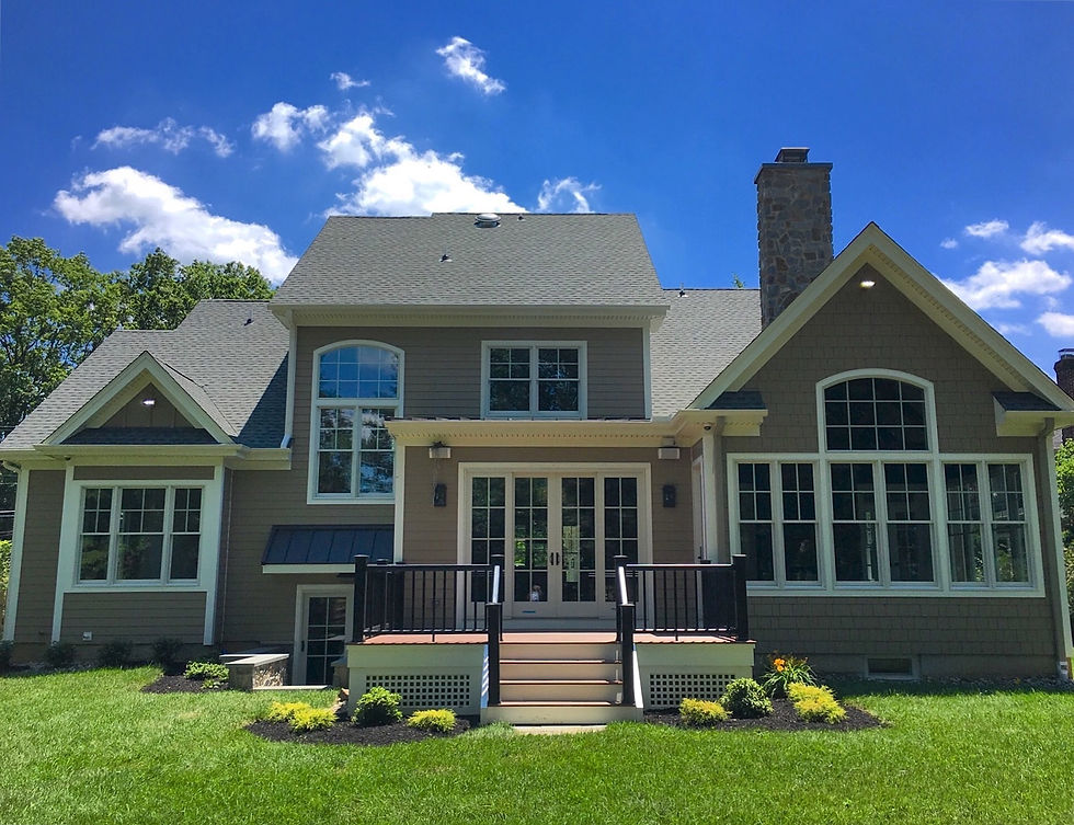 Custom Home Rear Elevation