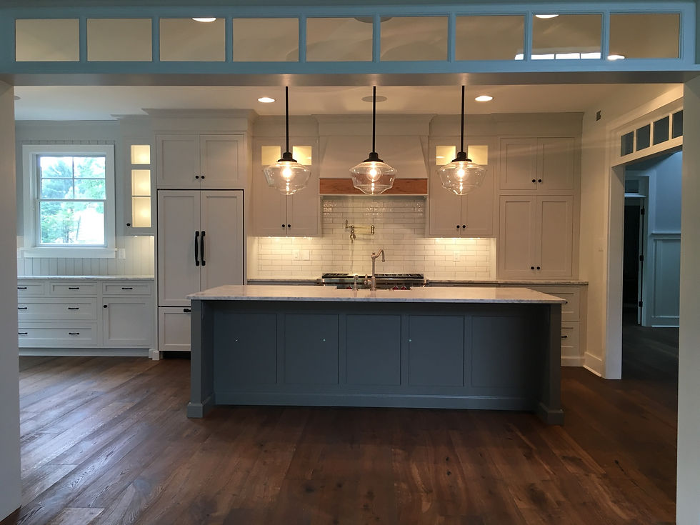 Kitchen Entry with Glass Transom