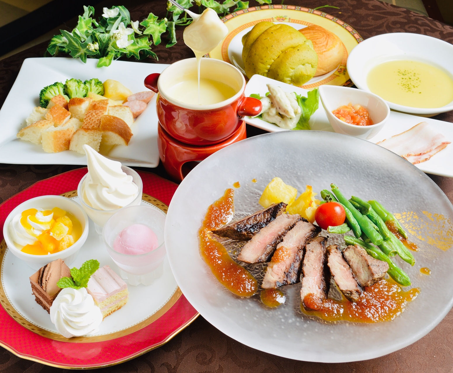 チーズフォンデュ付プレミアムコース