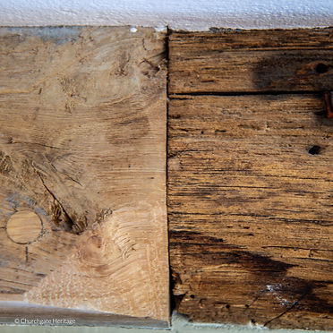 Old oak beam joint repair