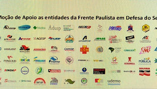 Assinam esta Moção de Apoio as entidades da Frente Paulista em Defesa do Serviço Público.