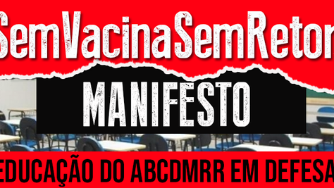 Comitê Educação do ABCDMRR em defesa da vida