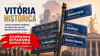 JUSTIÇA MANTÉM  INTEGRALMENTE A SENTENÇA E DETERMINA  A IMEDIATA MUDANÇA DOS NOMES DA VILA MUSSOLINI, AVENIDA CASTELO BRANCO E AVENIDA 31 DE MARÇO. 