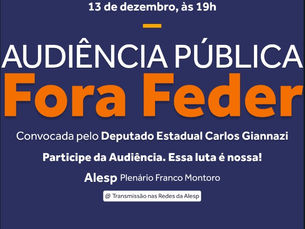 ENTIDADES DA EDUCAÇÃO DEFENDEM O FORA, FEDER!