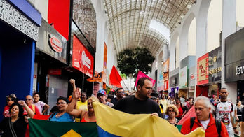 ATO PELA SOBERANIA DA VENEZUELA EM SANTO ANDRÉ É ALVO DE PROVOCAÇÃO E AGRESSÃO.
