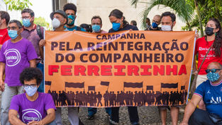 Todo apoio a reintegração do companheiro Ferreirinha aos correios.