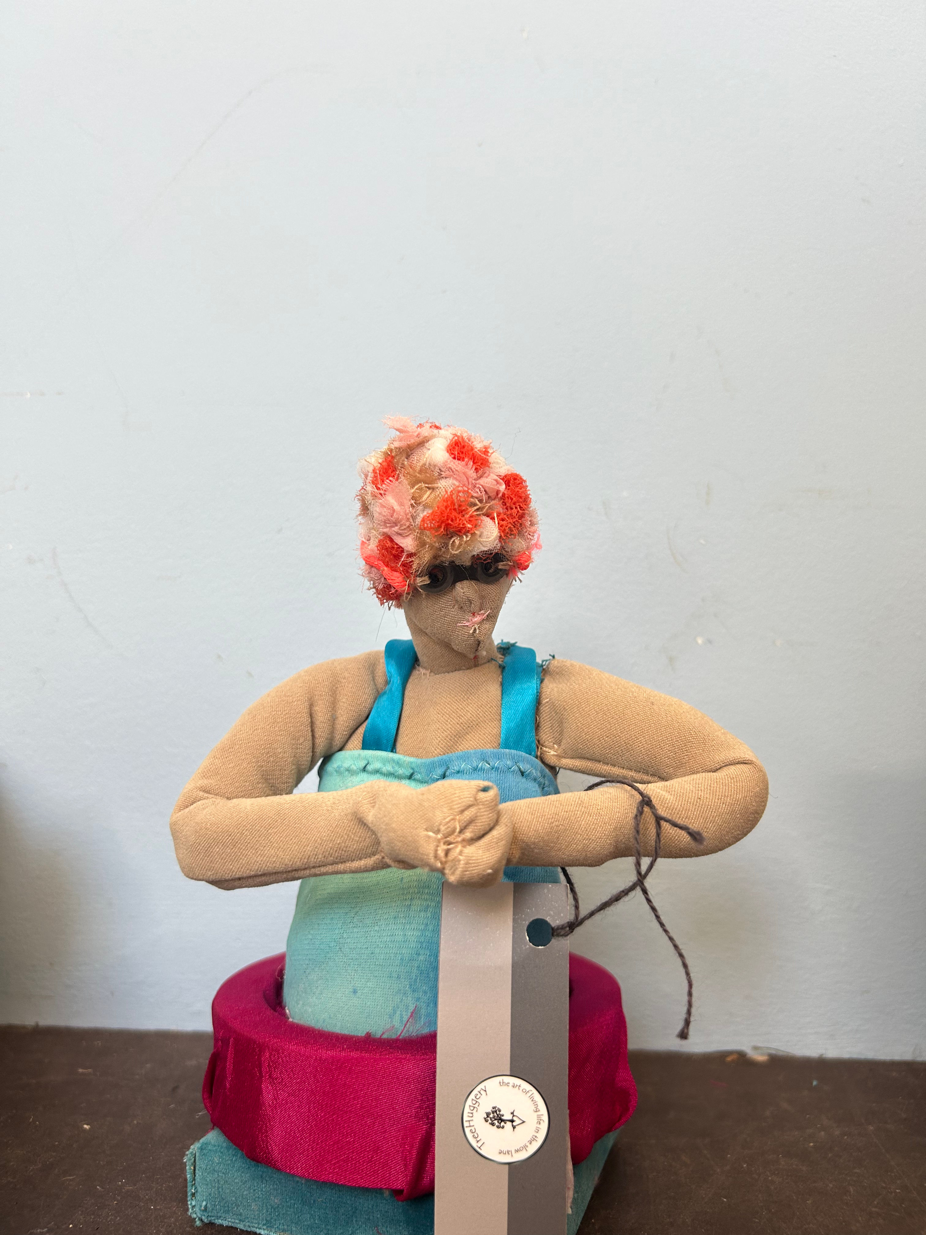 Swimmer (orange and turquoise )