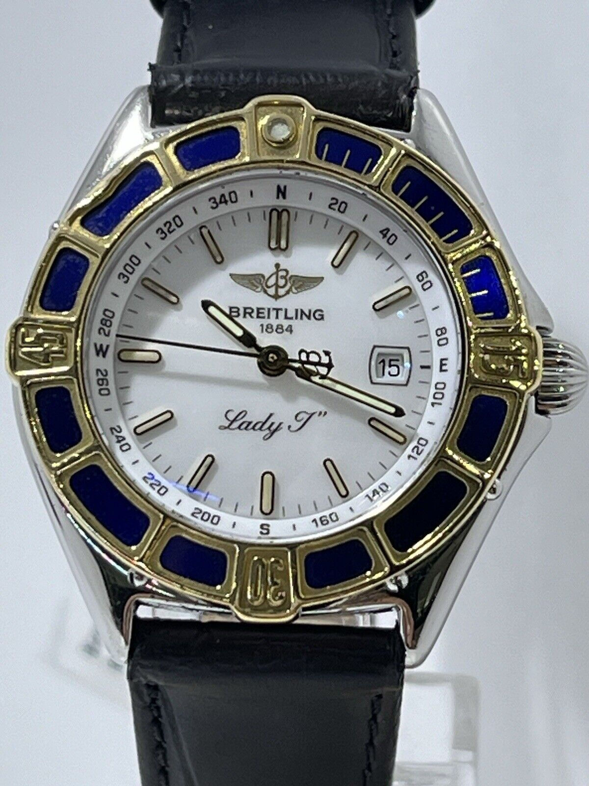 Breitling Lady J weißes Zifferblatt Damenuhr - 31 mm