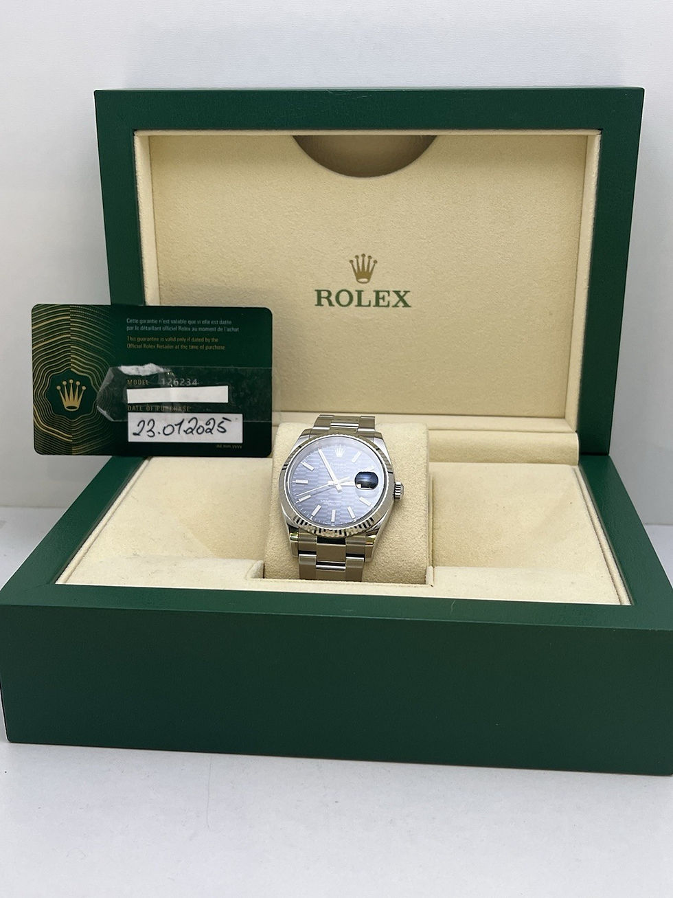 Miniaturbild: Rolex Datejust 36mm BLAU