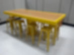 Custom Bowling Lane Table Yellow