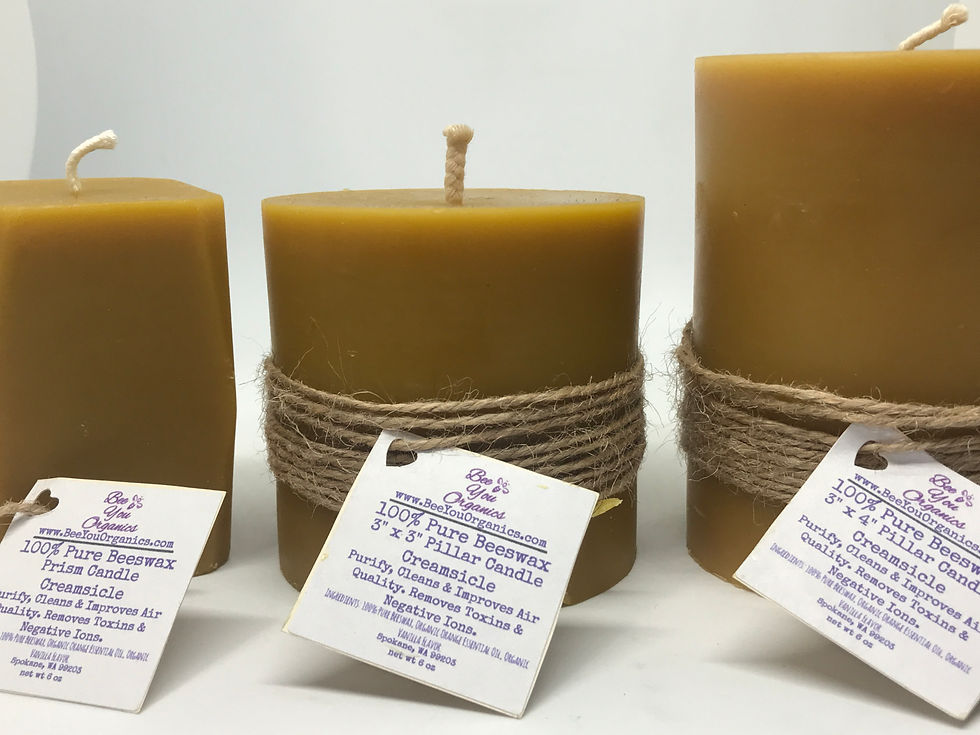 Thumbnail: 100% Pure Beeswax Pillar Candles