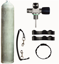 BTS 5.7 Litre 207 Bar Natural Aluminium Cylinder with DIN Valve & Stage Rig