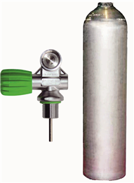 BTS 5.7 Litre 207 Bar Natural Luxfer Aluminium Cylinder with M26 Valve S164