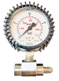 Inline Optional Pressure Gauge for Decanting Hoses