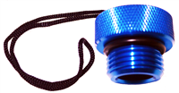 Blue Male Aluminium DIN Dust Cap - HS CODE - 7609000090 C.O.O. - TW