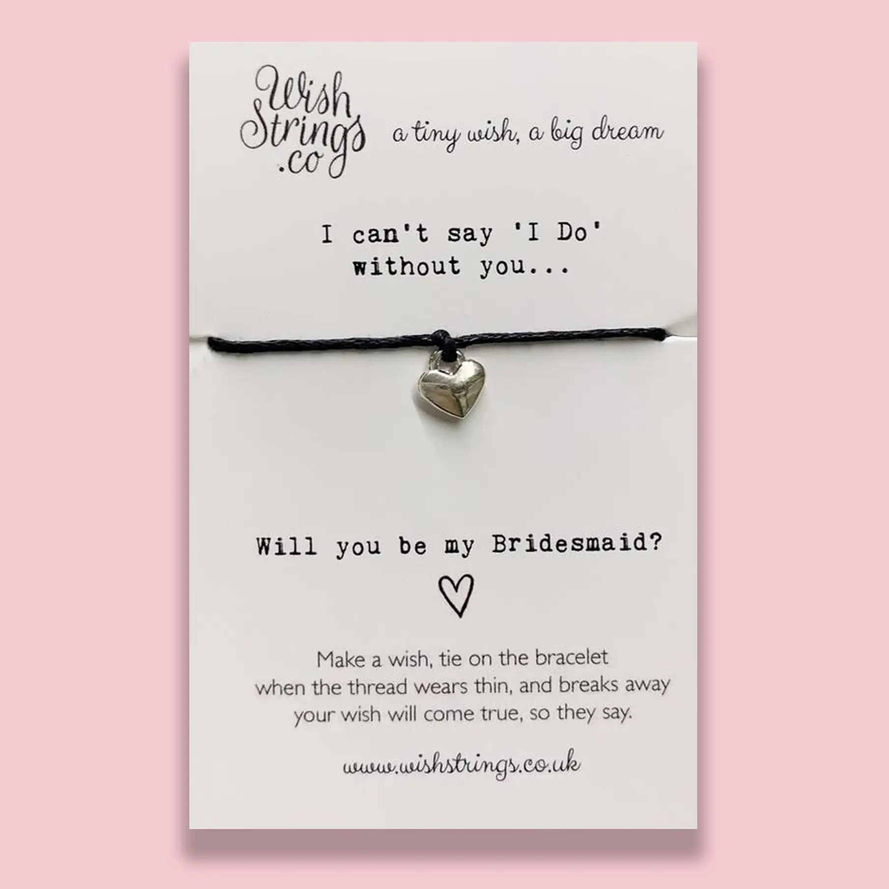'I DO' BRIDESMAID - WishStrings Wish Bracelet