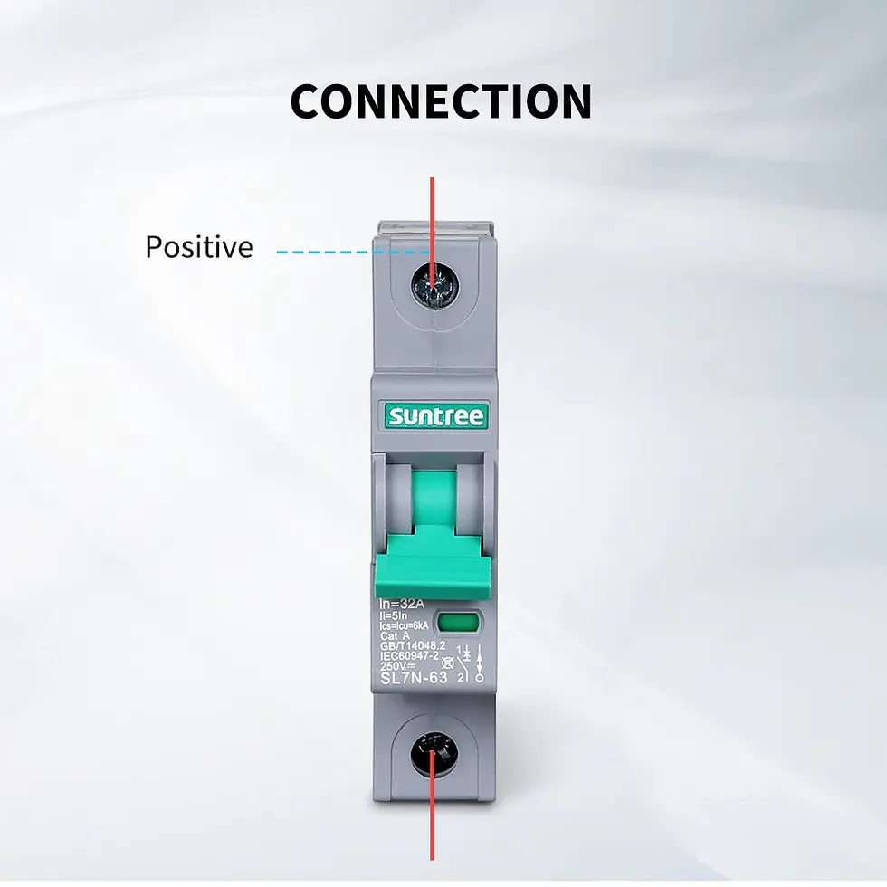 Thumbnail: front view of 16 AMP 1P DC Miniature Circuit Breaker (Suntree)
