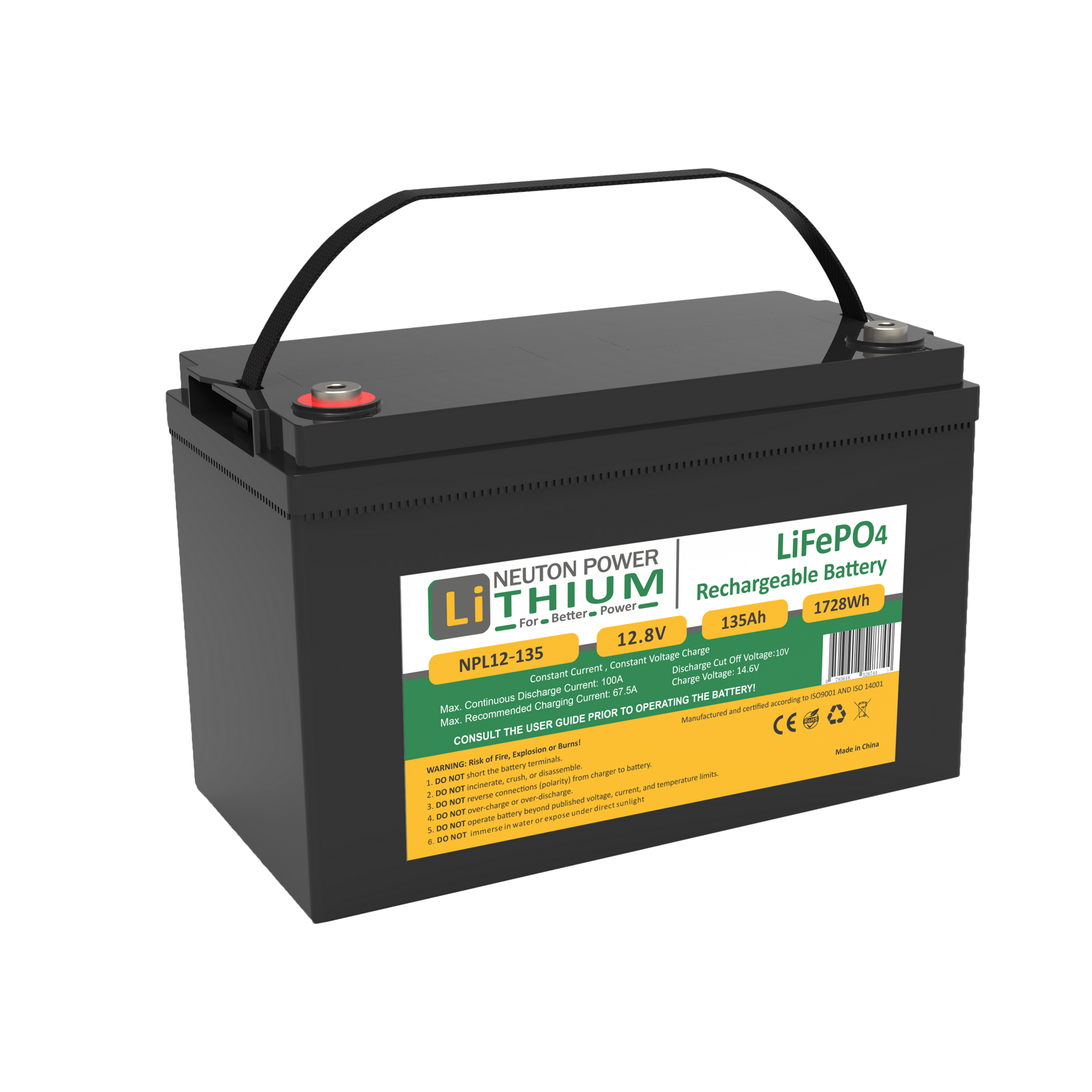 Lithium 135Ah Battery 12V