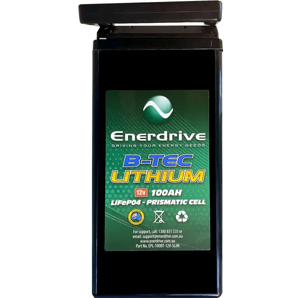 Enerdrive ePOWER B-TEC 100Ah Slim Lithium Battery
