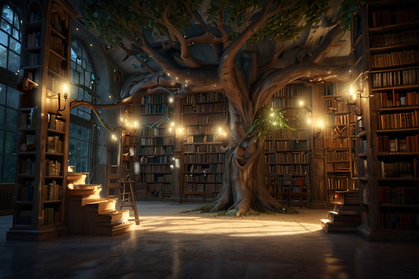 bibliothèque fantastique et imaginaire