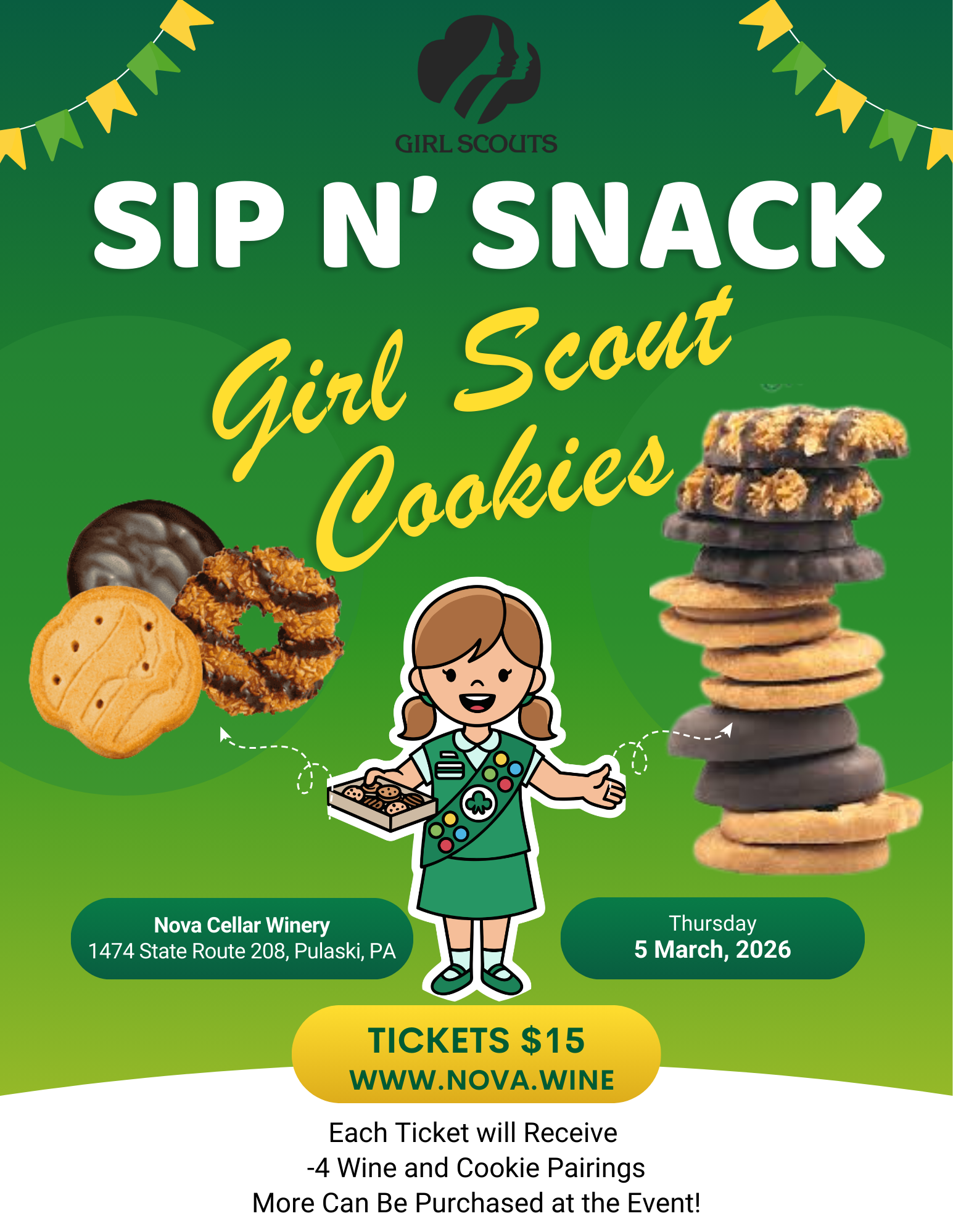 Sip N' Snack: Wine & Girl Scout Cookie Pairing