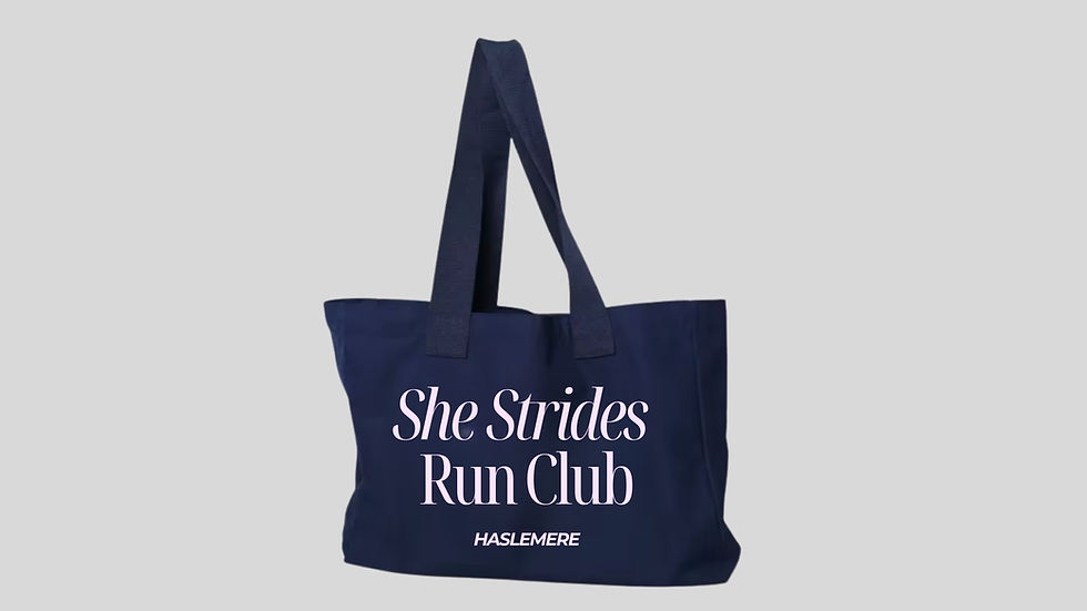 Thumbnail: She Strides Tote Bag - Club personalised  