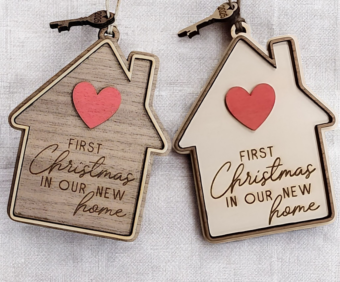 New Christmas Ornament Heart Red