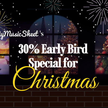 MyMusicSheet의 크리스마스 30% 얼리버드 프로모션