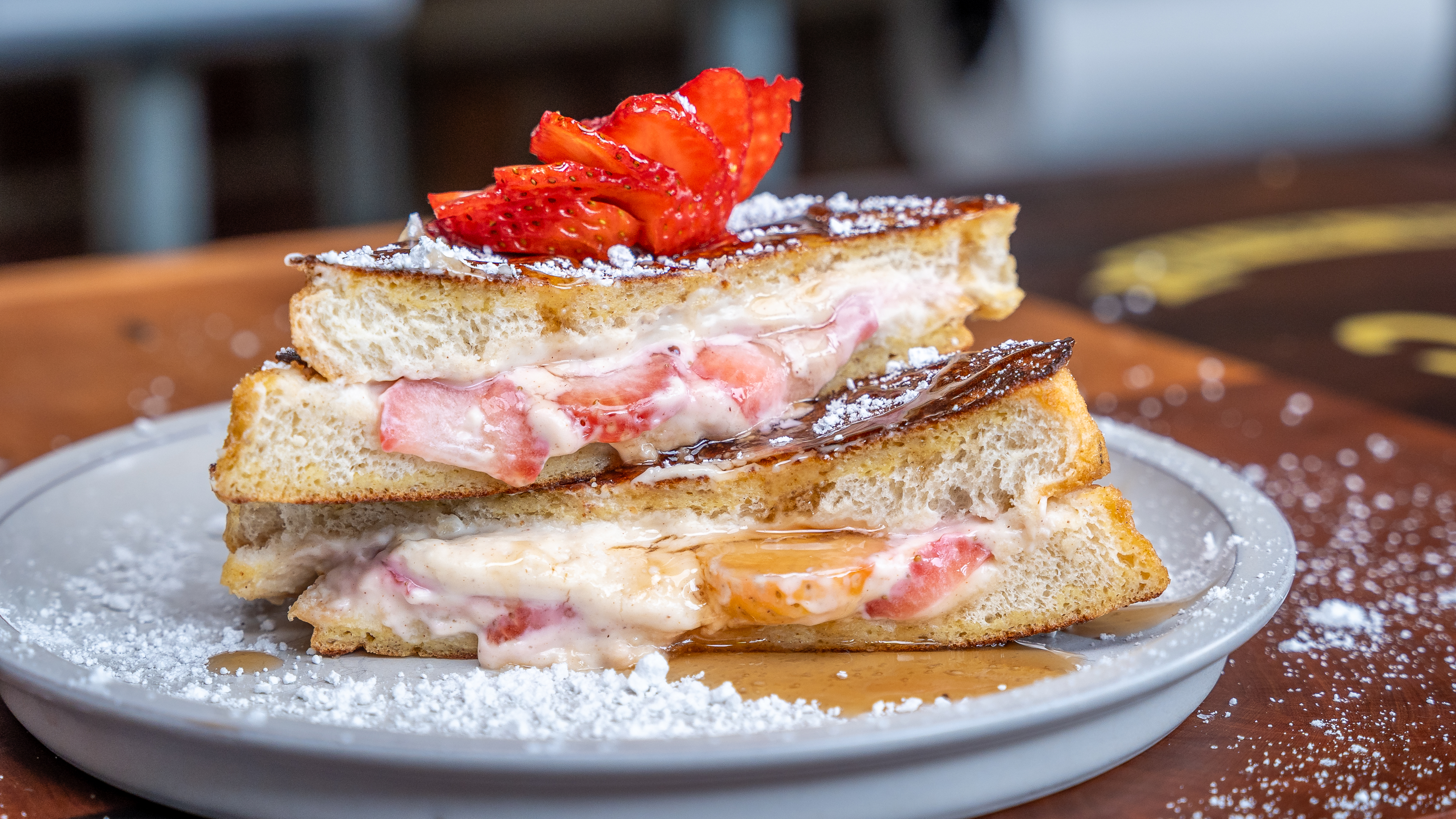 Strawberry Cheesecake Stuffed French Toast