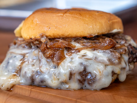 French Onion Smash Burgers