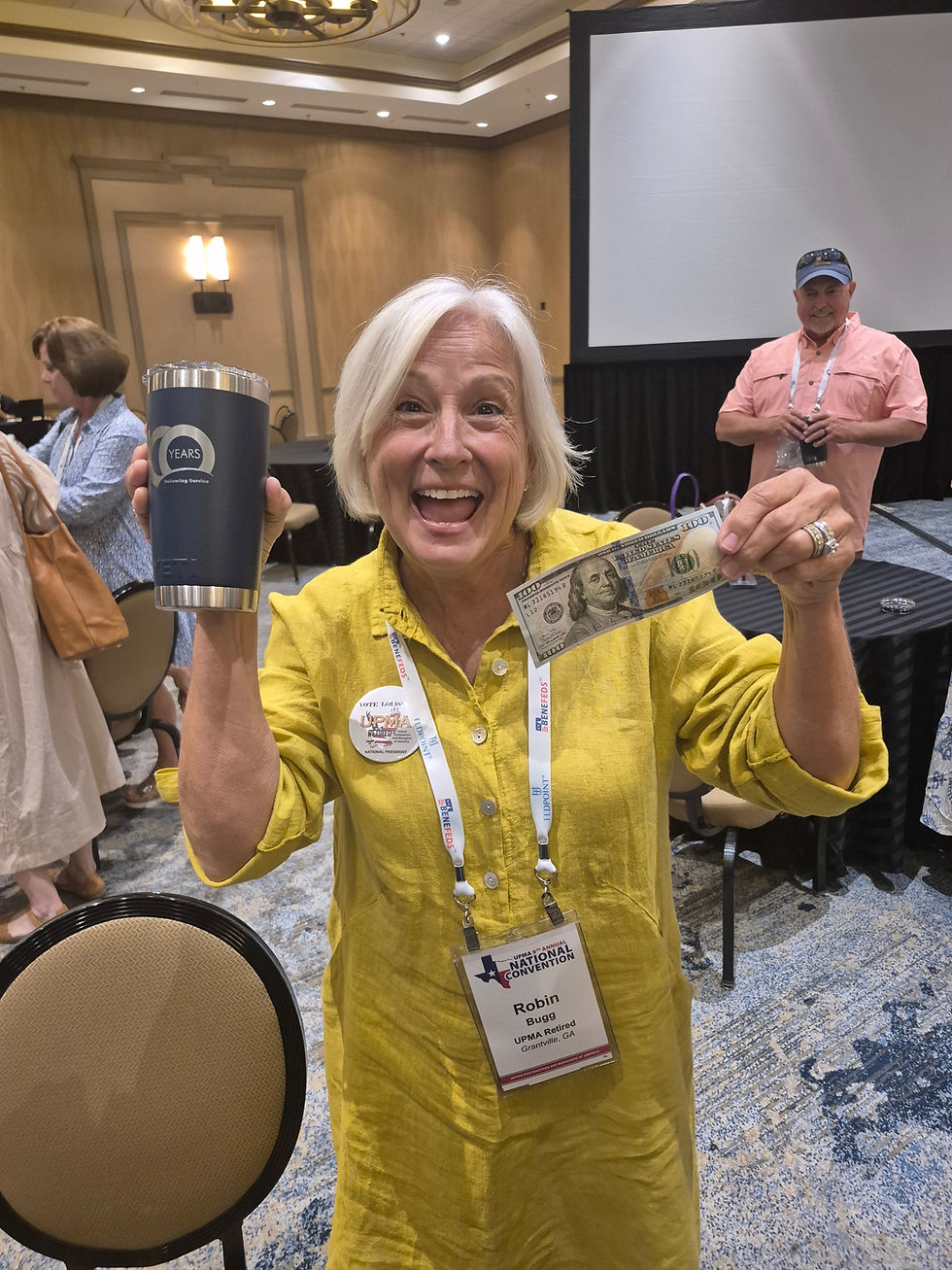 6Robin winning $100 at the APCU 100 years celebration