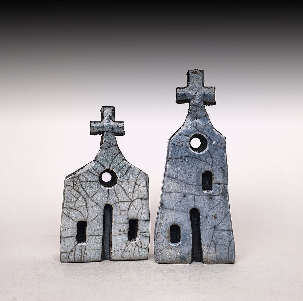 Thumbnail: Small Raku churches