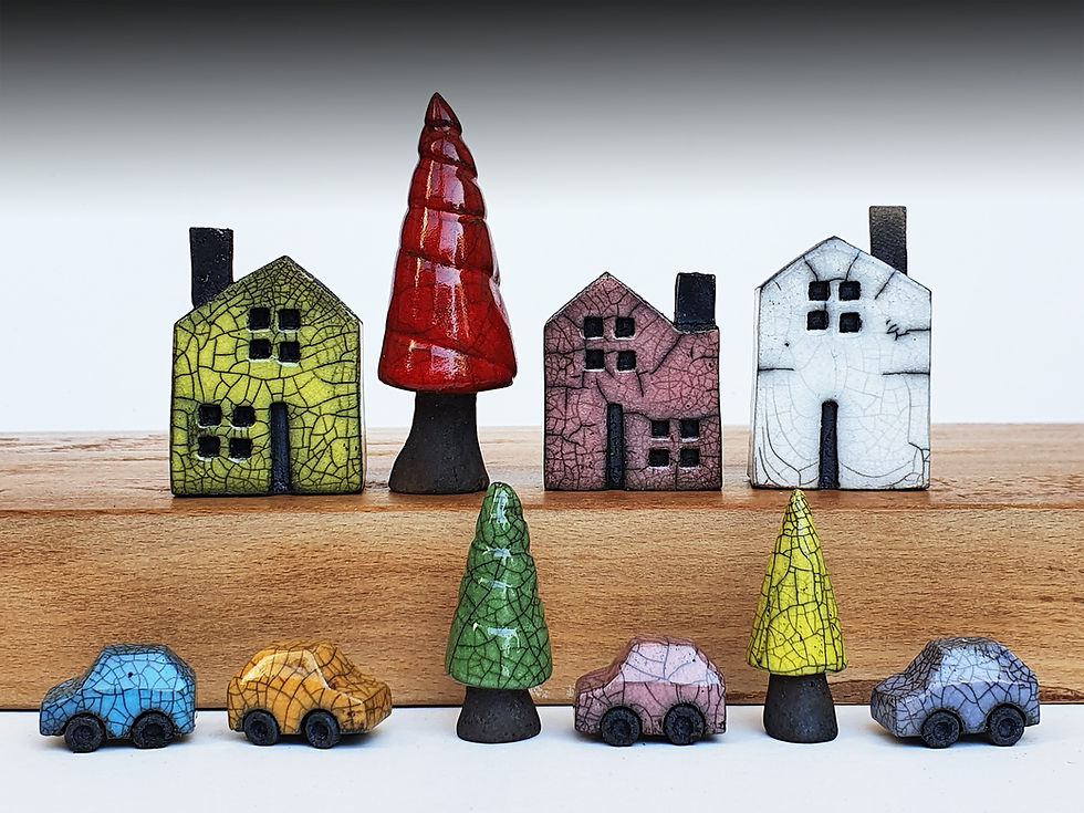 Thumbnail: Tiny Raku cars