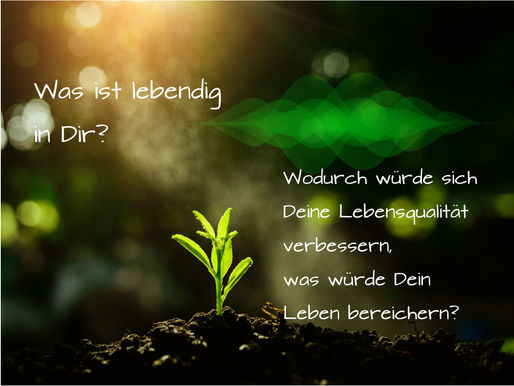 Was ist lebendig in Dir?