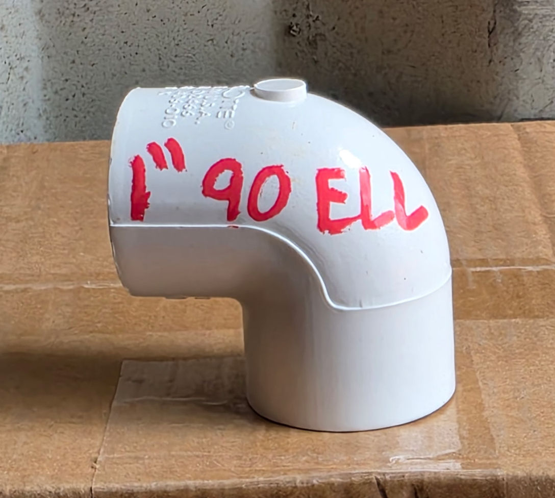 PVC 1" S40 90 ELL