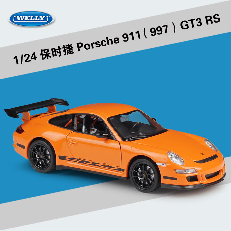 Welly Porsche 911 GT3 RS Orange 1:24 miqyaslı Model Avtomobil