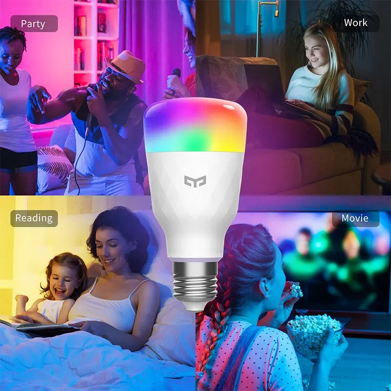 Thumbnail: Xiaomi Yeelight 1S Smart RGBW Rəngli LED Lampa 8.5W E27 (YLDP13YL)