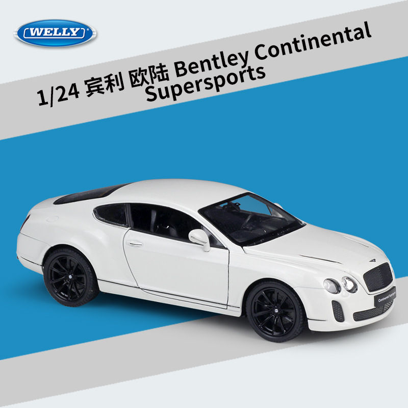 Welly Bentley Continental SuperSports Ağ 1:24 miqyaslı Model Avtomobil