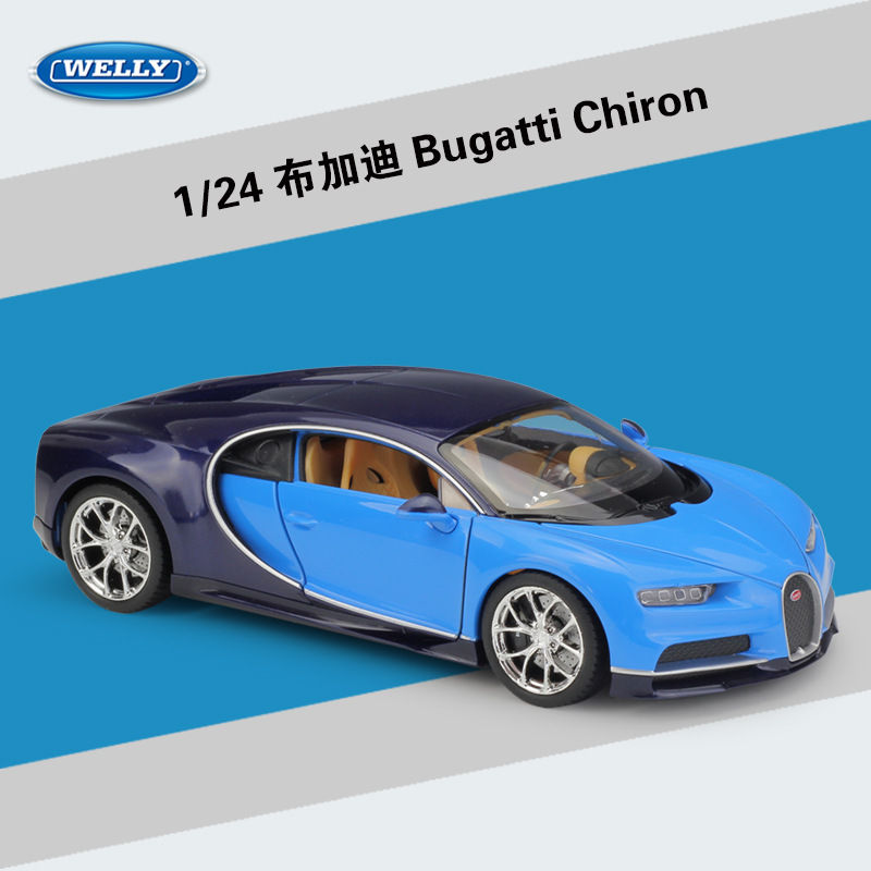 Welly Bugatti Chiron Blue 1:24 miqyaslı Model Avtomobil