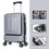 Küçük resim: Arion Açılır Ön ve Arka Bölmeli Kilitli 4 Teker 20" Kabin Boy Valiz