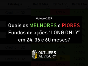 MELHORES E PIORES FUNDOS LONG ONLY EM OUTUBRO 2025